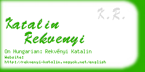 katalin rekvenyi business card